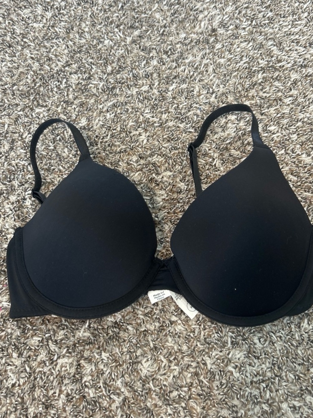 No Boundaries Black T-Shirt Bra - Smooth Molded Cups